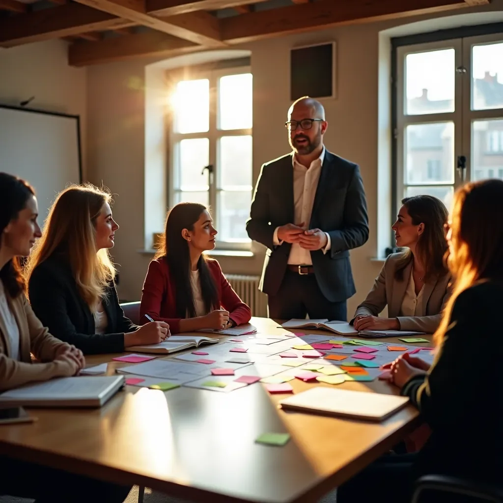 Modern office environment