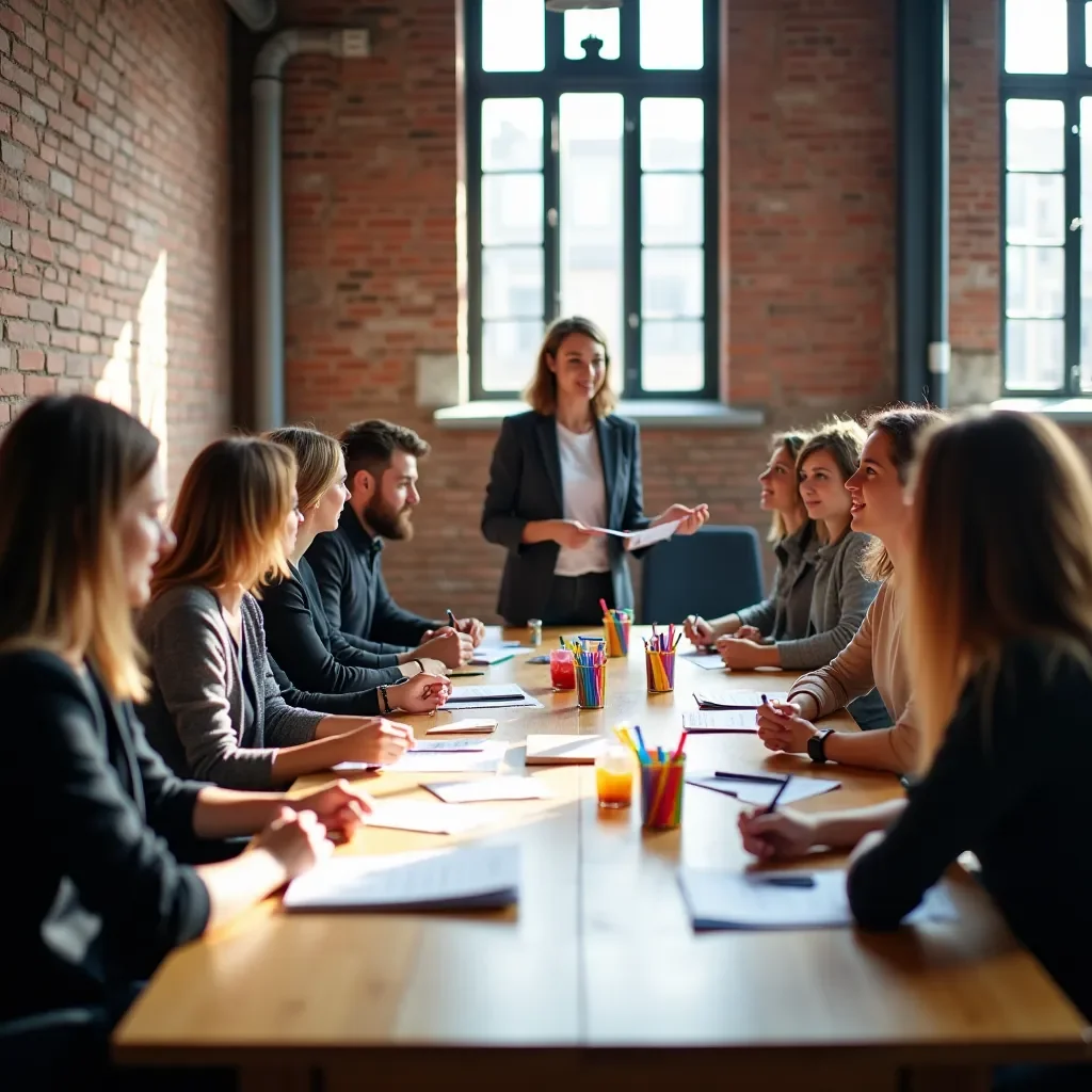 Professional team collaboration